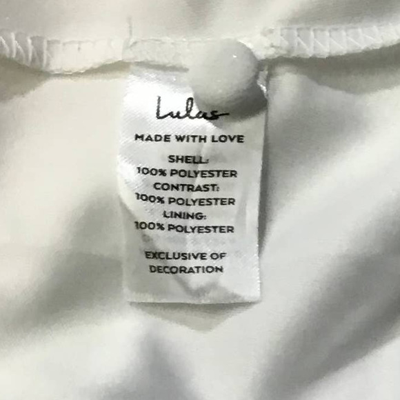 LULU'S SZ L Romantic Ways White Lace Button Back Bridal Maxi Dress NEW B131 - Picture 5 of 11